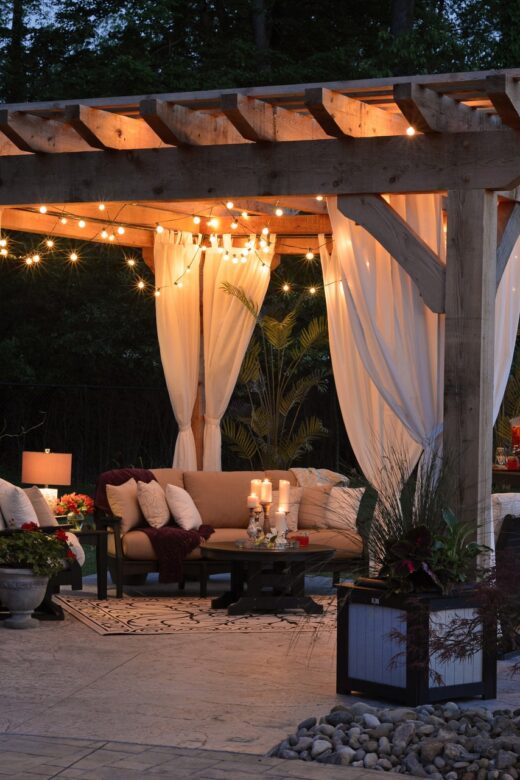 Lounge in de tuin